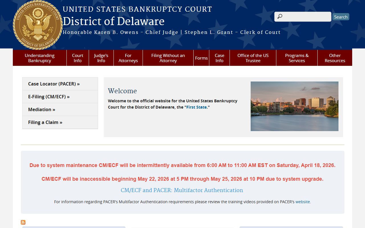 U.S. Bankruptcy Court for the District of Delaware Records